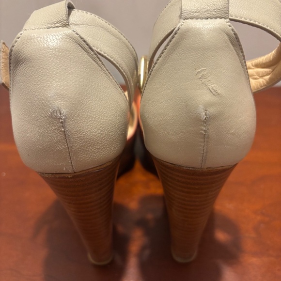 Emerson Fry Color Block Open Toe Wedges - Picture 13 of 14